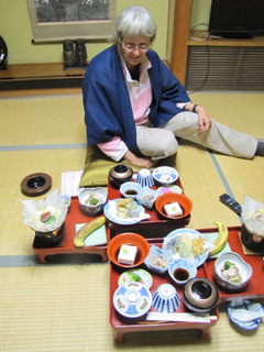 Vegan dinner at Daienin temple