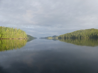 Slingsby Channel at its junction <br>with Schooner Channel