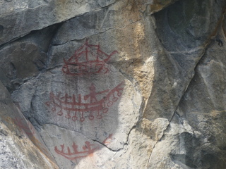 Pictograph, entrance of Alison Sound