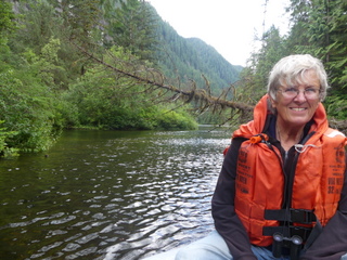 Exploring by dinghy <br>at the head of Alison Sound