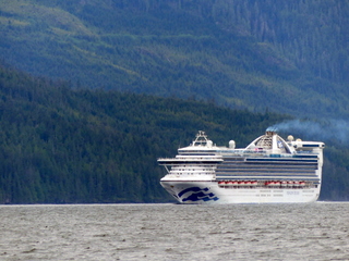 Cruise ship in Johnstone Strait