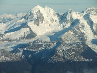 Monte Darwin from the air