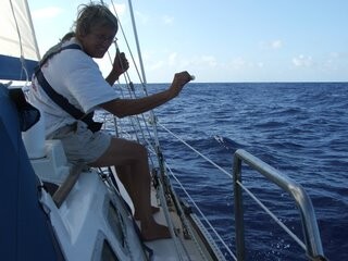 Over the Mariana trench