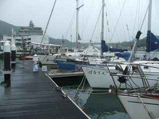 Waiting for typhoon Talas, Onomichi