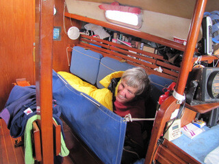 The crew goes off watch