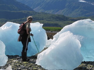 Bergy bits at Nellie Juan Glacier